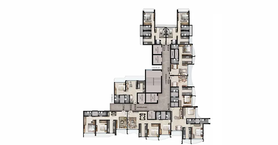 Ava Borivali Bliss Floor Plans