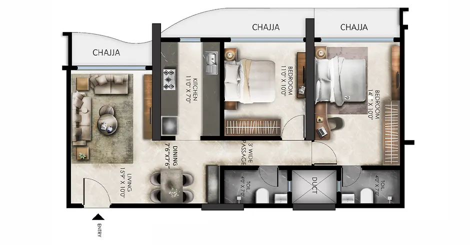 Ava Borivali Bliss Floor Plans