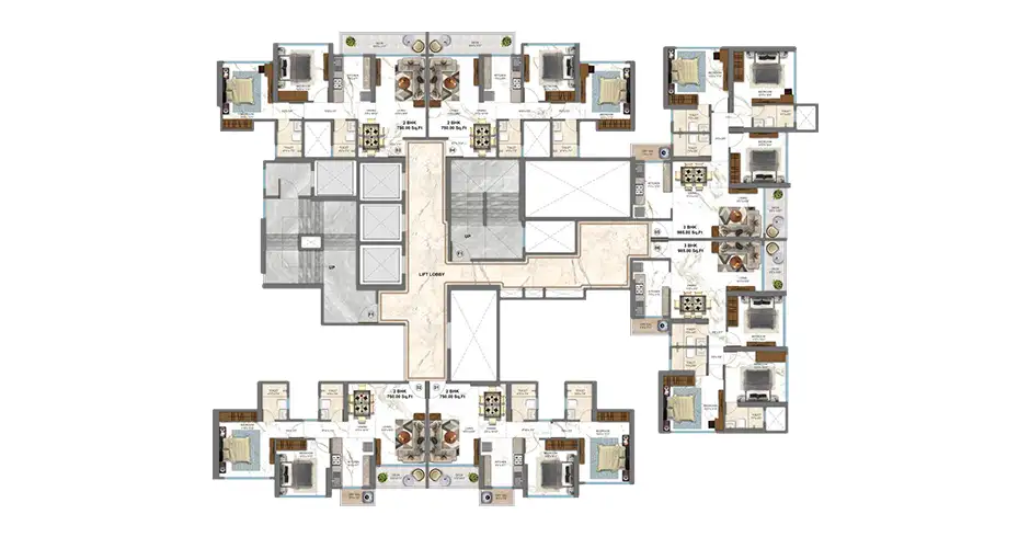 Avneesh Imperium Mulund East Floor Plans