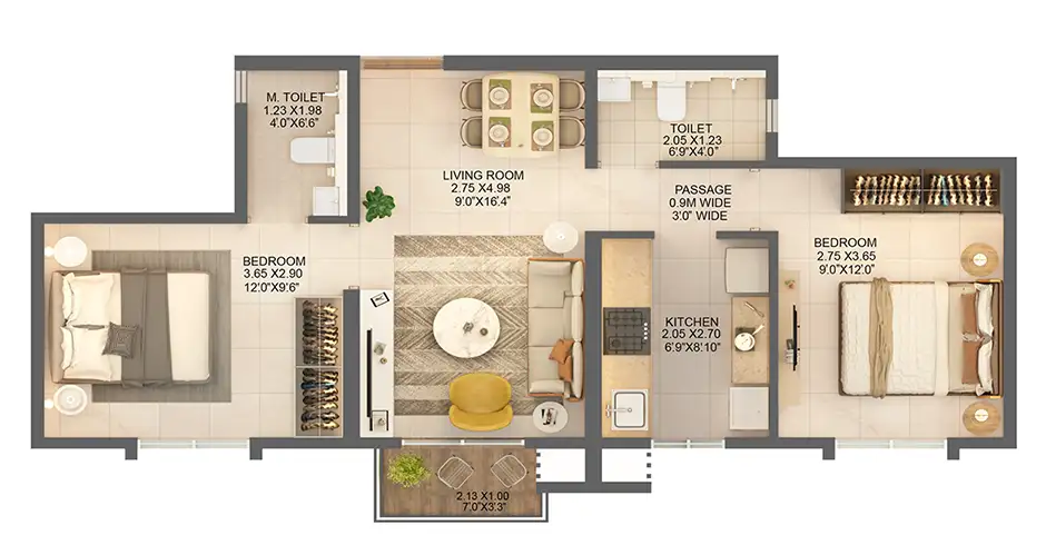 Dosti One Mumbai 1 Home Floor Plans