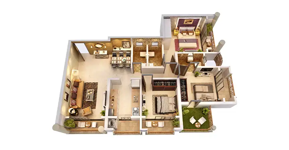 Hamud Infrastructures Kalyan West Floor Plans