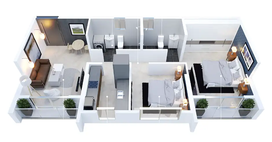 Sangle Trinity Floor Plans