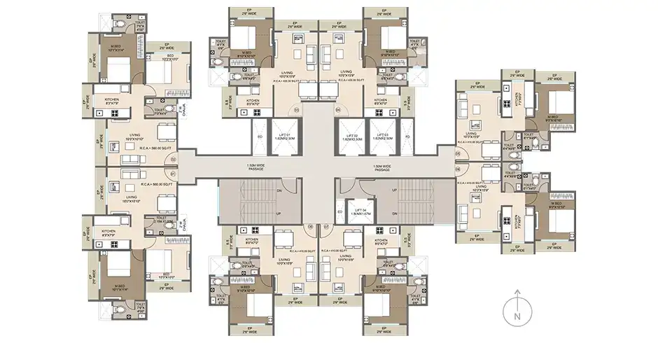 Krishna Vrindavan Kalyan Floor Plans