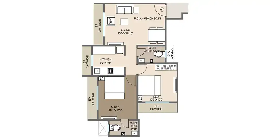 Sonawane Group Kalyan Floor Plans