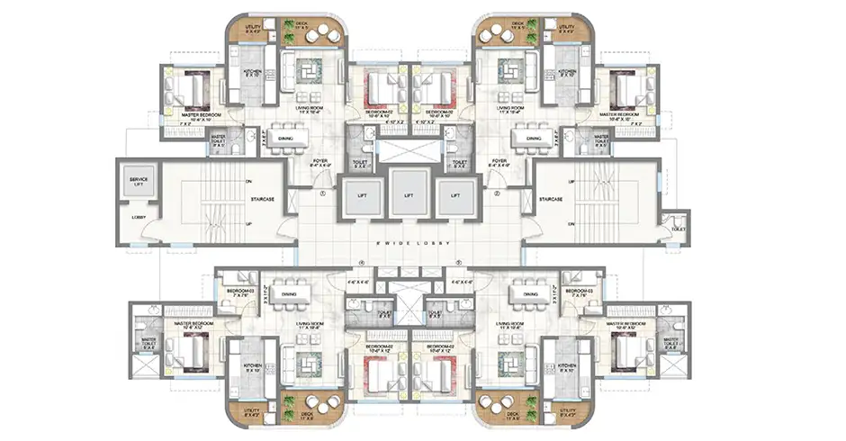 Lodha Corinthia Mumbai Floor Plans