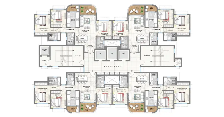Lodha Corinthia Mumbai Floor Plans