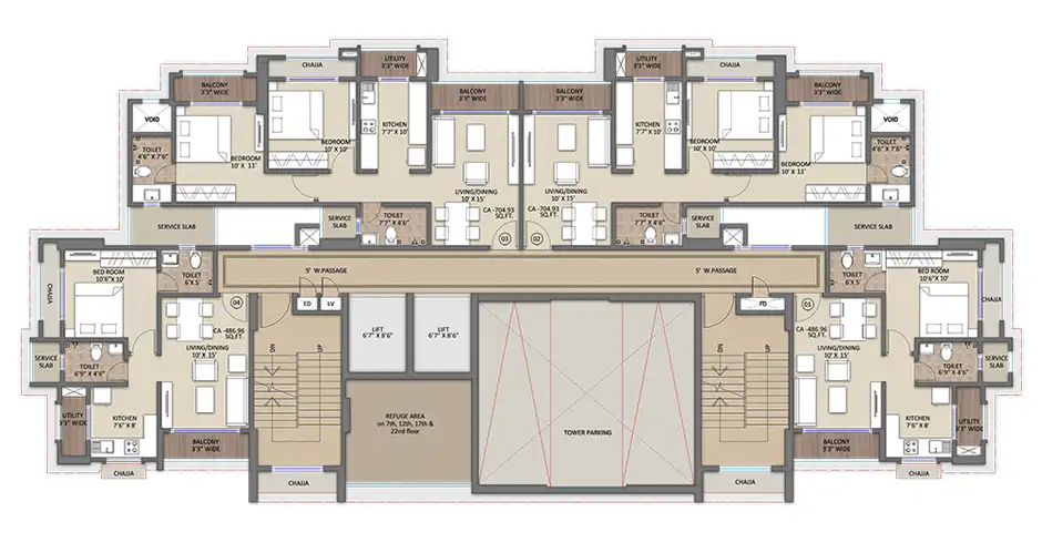 Midtown Eve Floor Plans