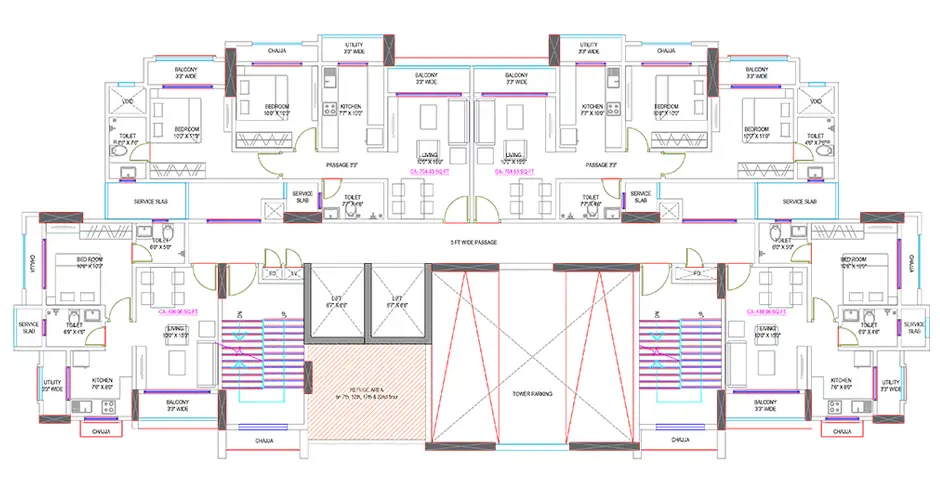 Midtown Eve Floor Plans