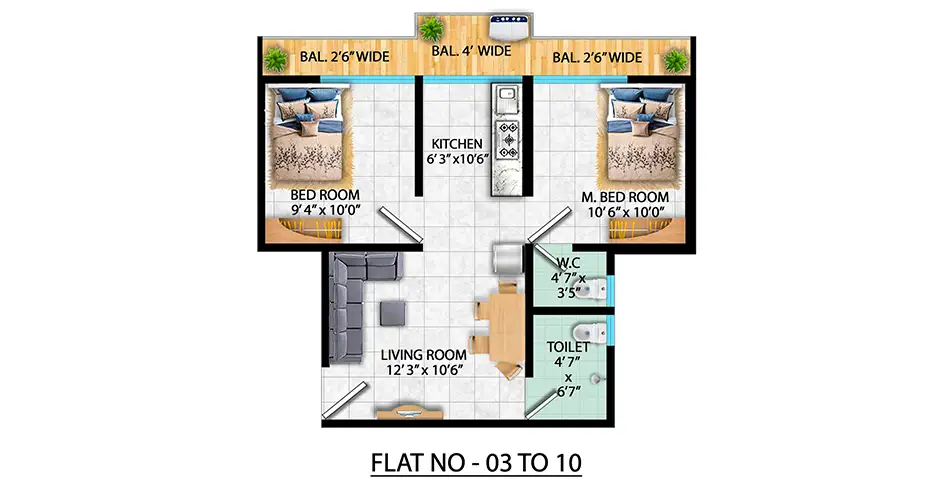Narayani Dham Bhiwandi Floor Plans
