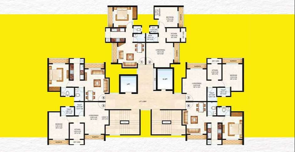 Raunak Bliss Floor Plans