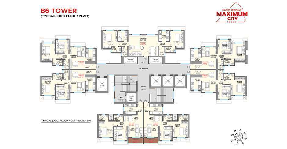 Raunak Maximum City Thane Floor Plan