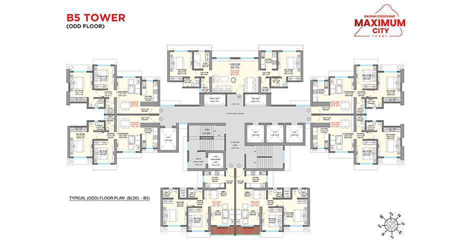 Raunak Maximum City Thane Floor Plan