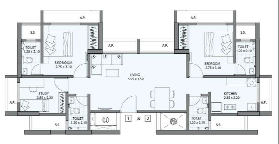 Raunak Serene 1 BHK