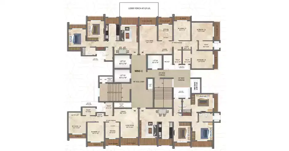 Regency Antilia Antilia Kalyan Floor Plans