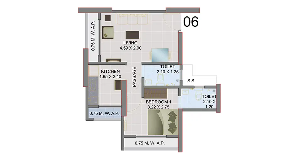 SBM Sky Vartak Nagar Thane Floor Plans