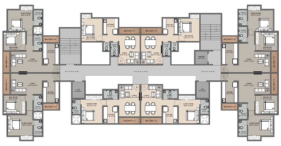Shakti Group Avantika Floor Plan