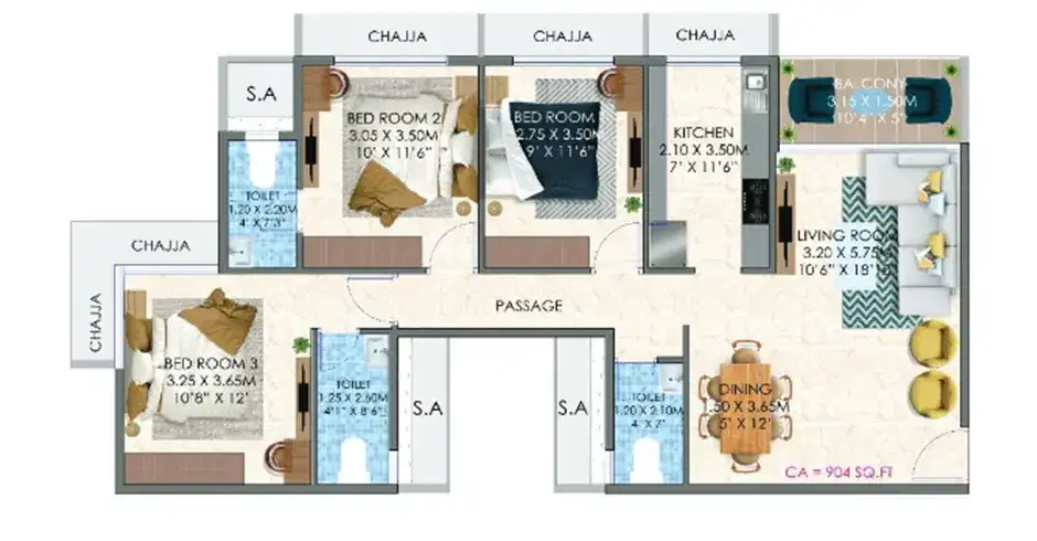 Raj Group Navi Mumbai Floor Plans